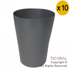 VASO PLASTICO PLATA 220CC X 10 UNIDADES